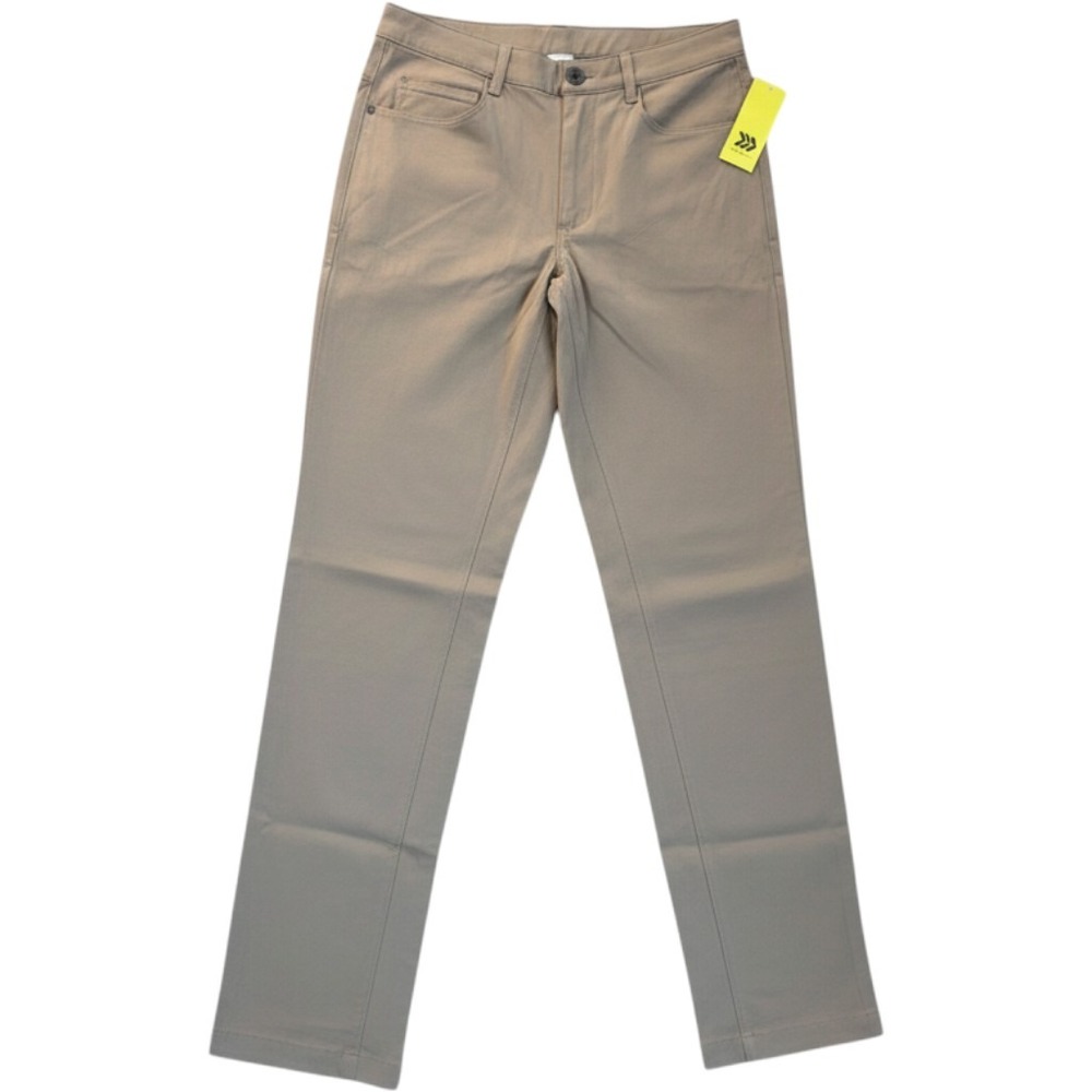 All in Motion Mens Twill Golf Pants 32x34 Khaki Tan Stretch Chino NEW